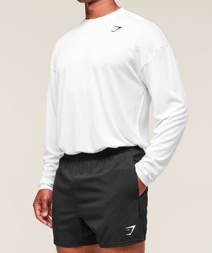 Gymshark Arrival Oversized Long Sleeve T-Shirt - White
