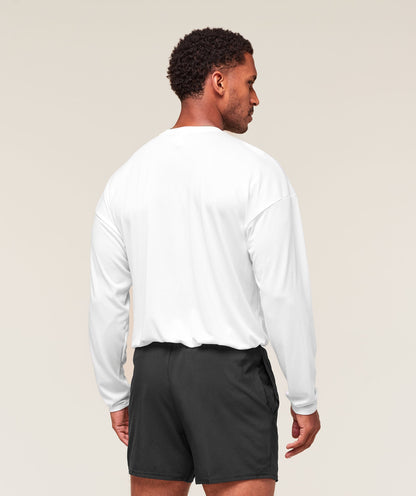 Gymshark Arrival Oversized Long Sleeve T-Shirt - White
