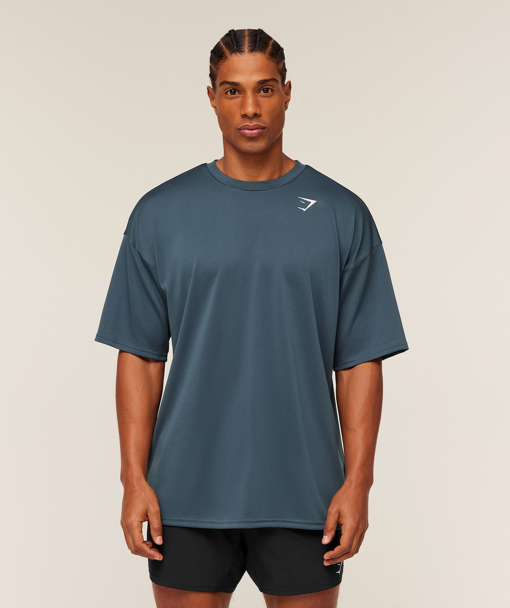 Gymshark Arrival Oversized T-Shirt - GS Stealth Blue