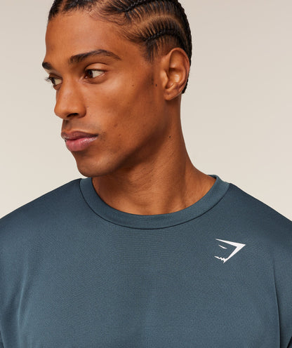Gymshark Arrival Oversized T-Shirt - GS Stealth Blue