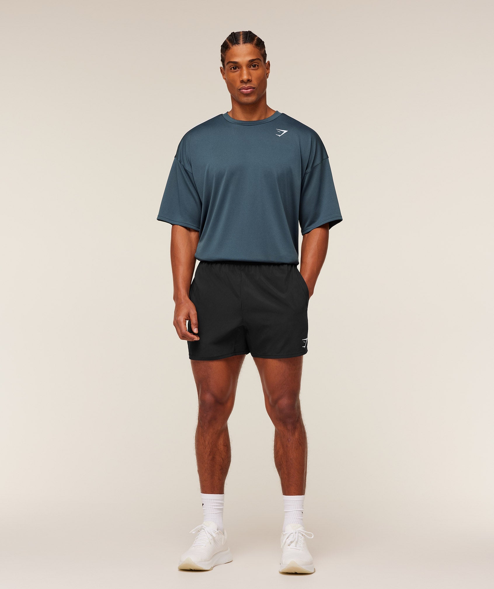 Gymshark Arrival Oversized T-Shirt - GS Stealth Blue