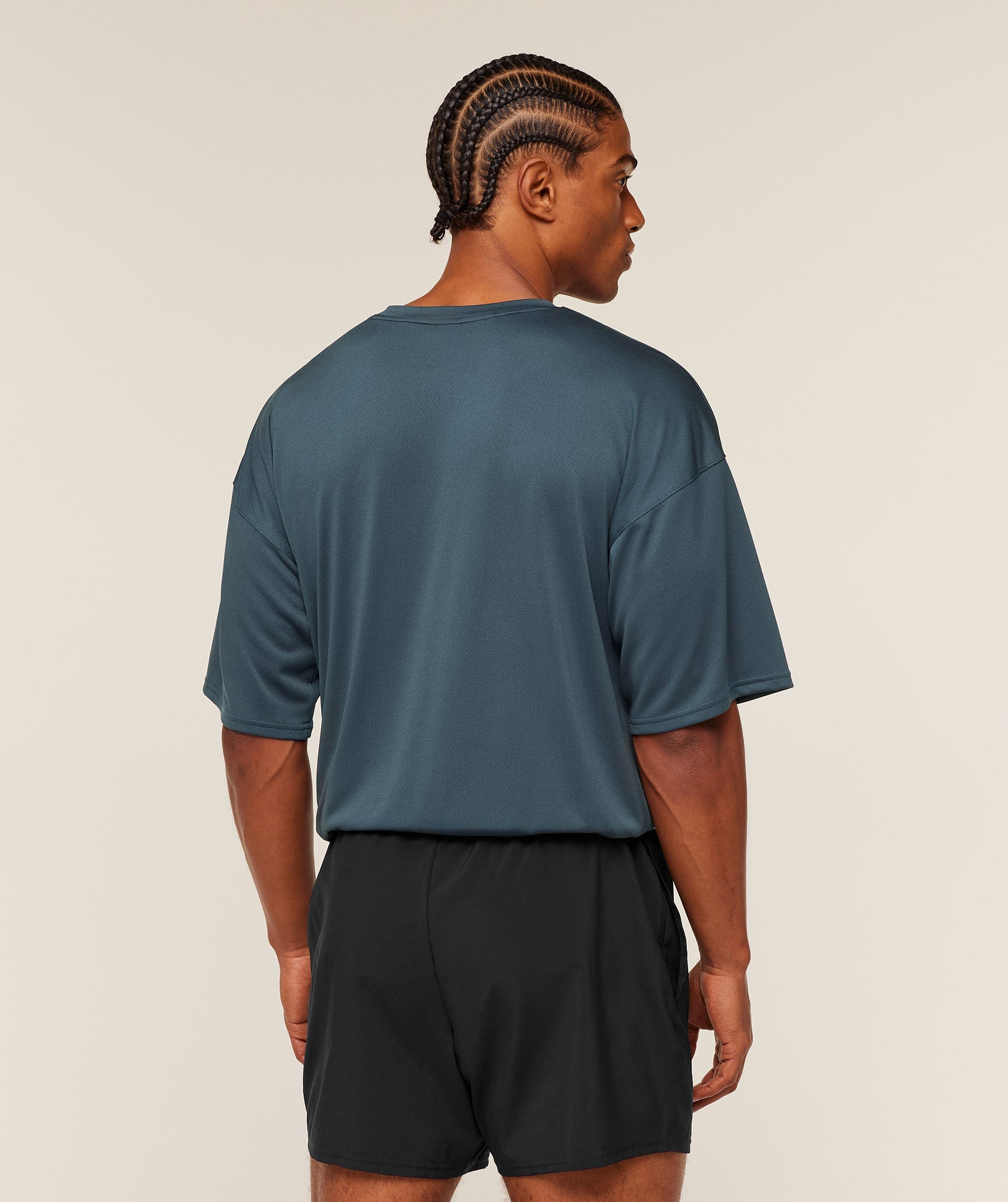 Gymshark Arrival Oversized T-Shirt - GS Stealth Blue