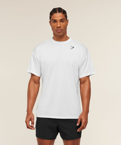 Gymshark Oversized Performance T-Shirt - White