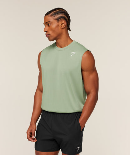 Gymshark Arrival Oversized Tank - GS Haze Green