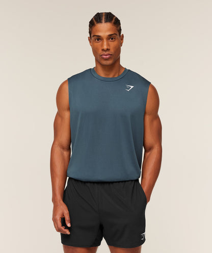 Gymshark Arrival Oversized Tank - GS Stealth Blue