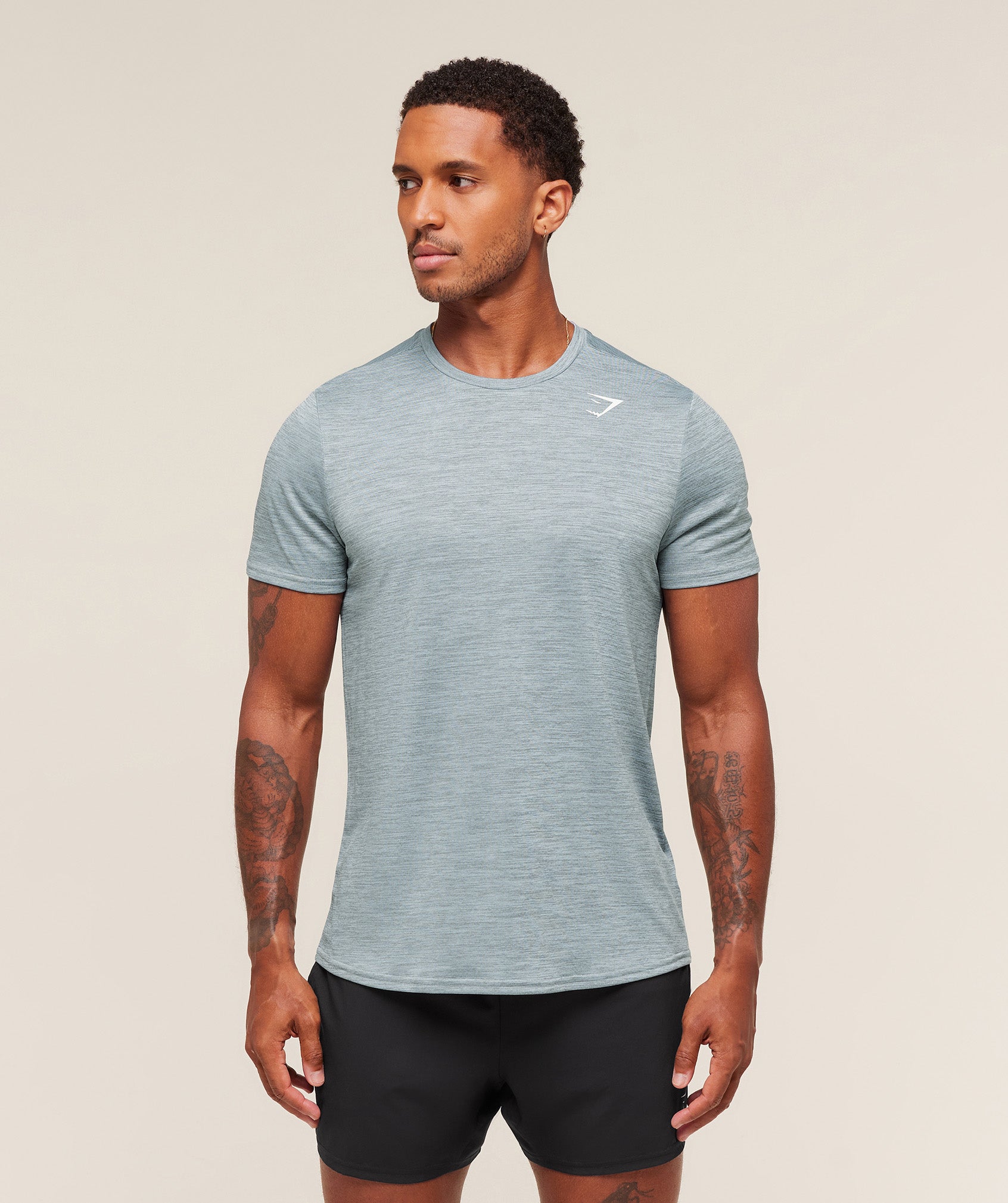 Gymshark Arrival T-Shirt - Smoke Blue/Denim Grey