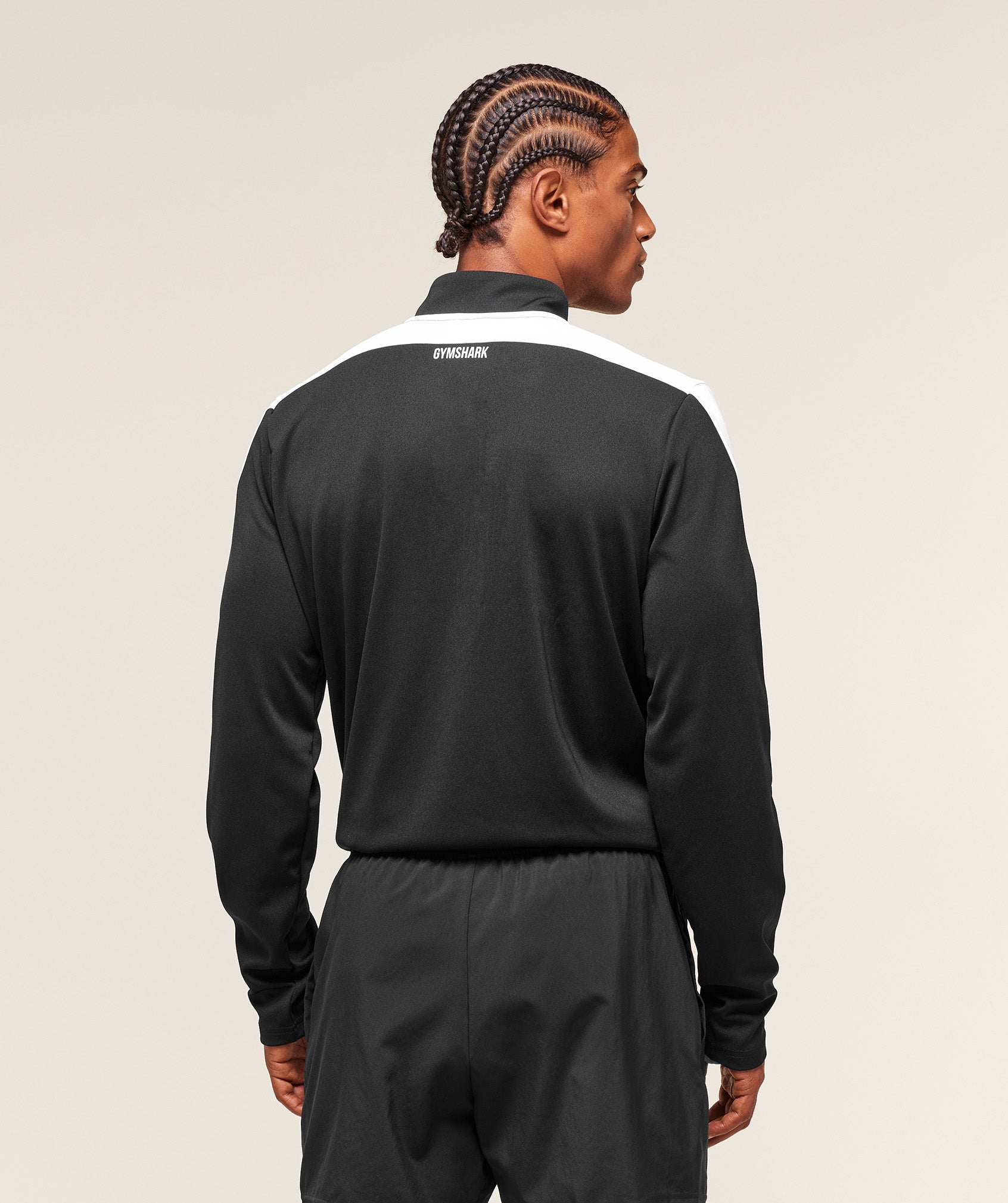 Gymshark Arrival Block 1/4 Zip - Black