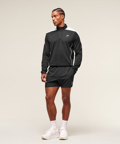 Gymshark Arrival Block 1/4 Zip - Black