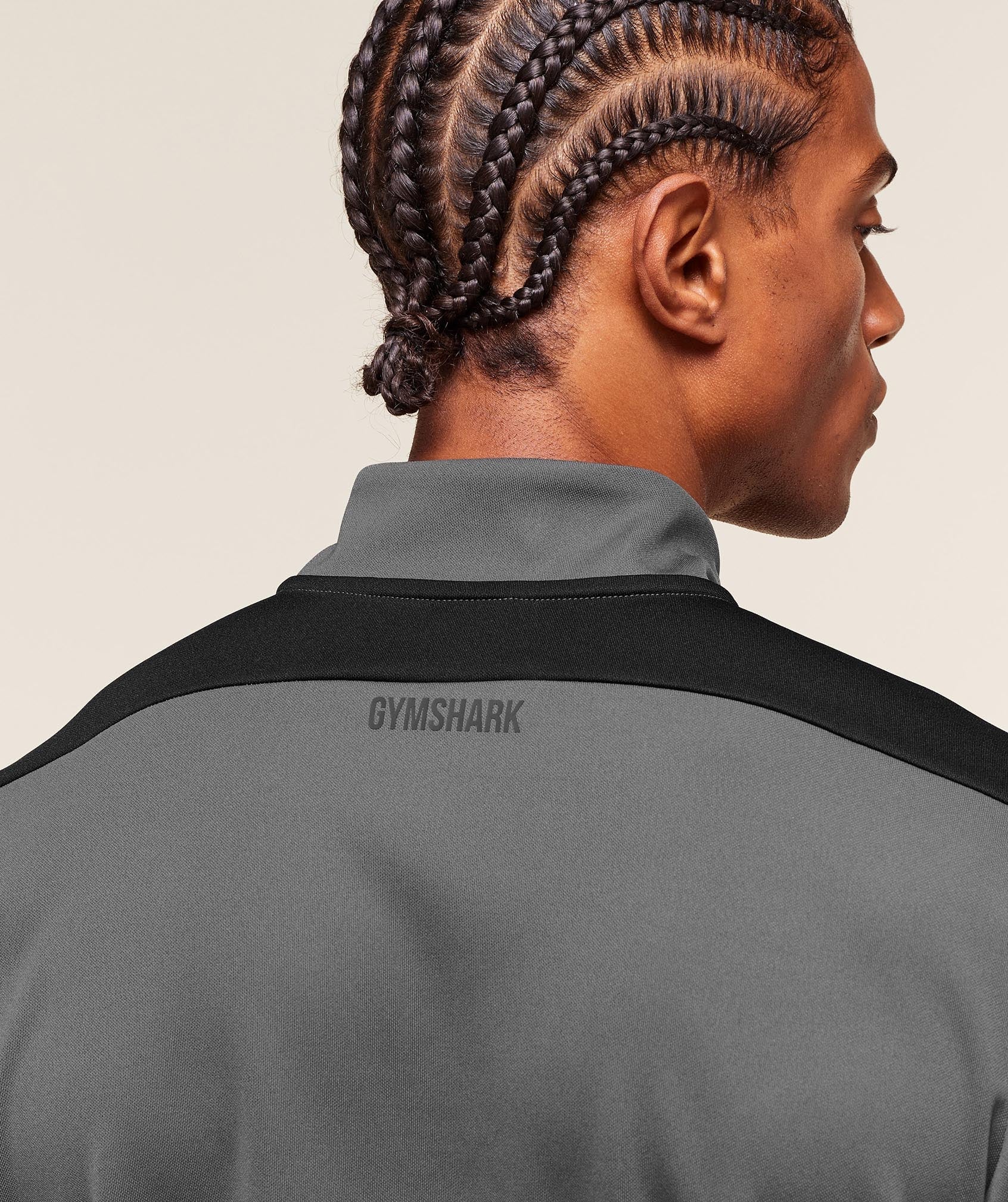 Gymshark Arrival Block 1/4 Zip - Dark Grey