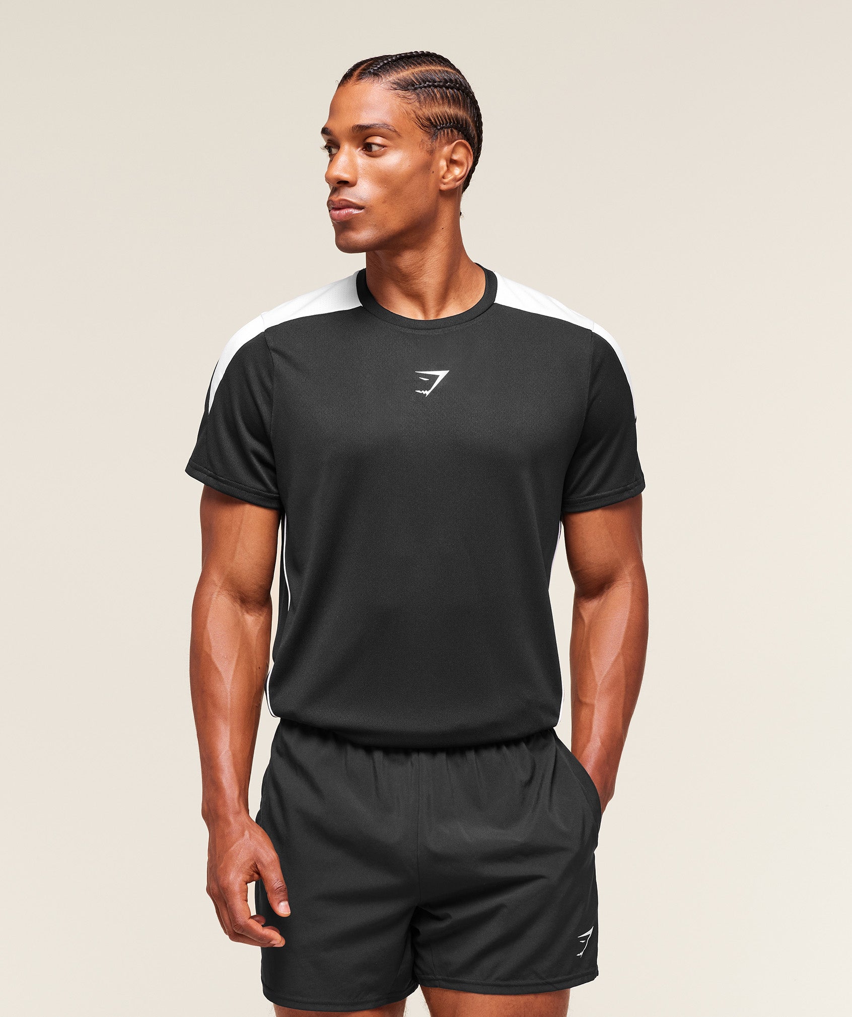 Gymshark Arrival Block T-Shirt - Black
