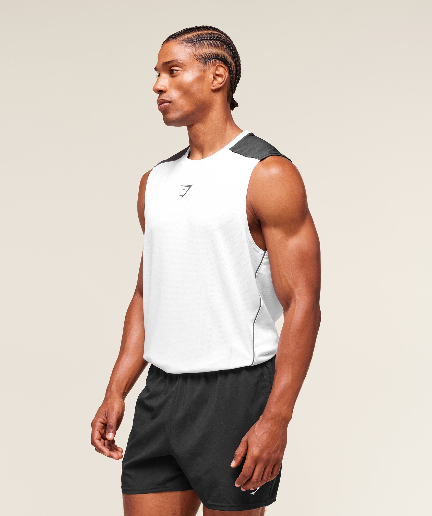 Gymshark Arrival Block Tank - White
