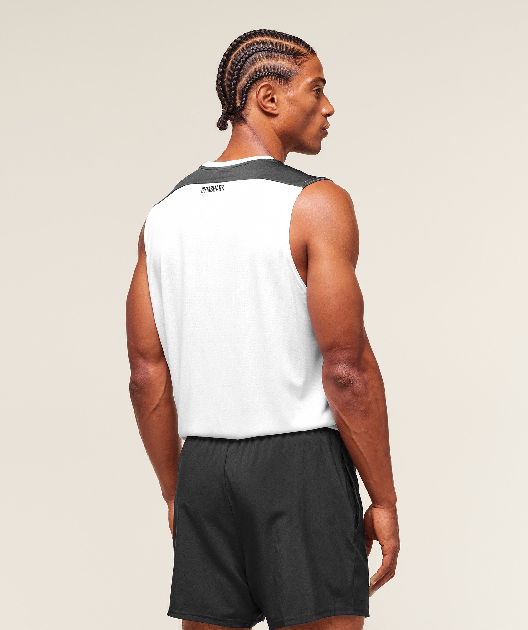 Gymshark Arrival Block Tank - White