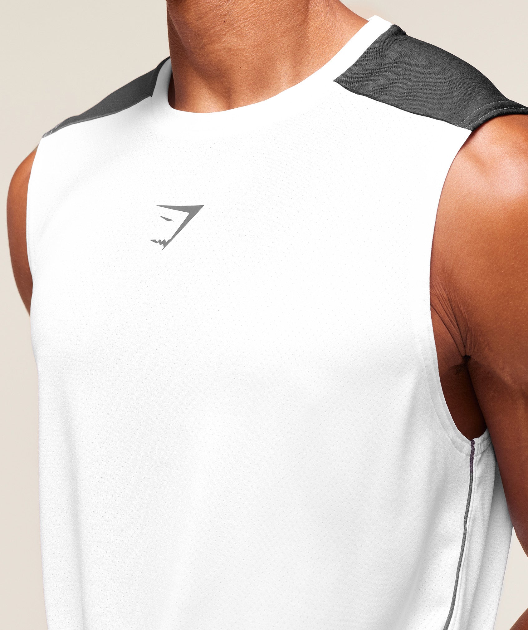Gymshark Arrival Block Tank - White