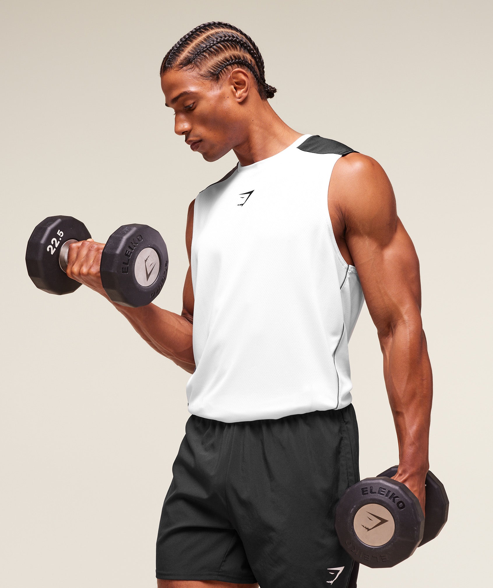 Gymshark Arrival Block Tank - White