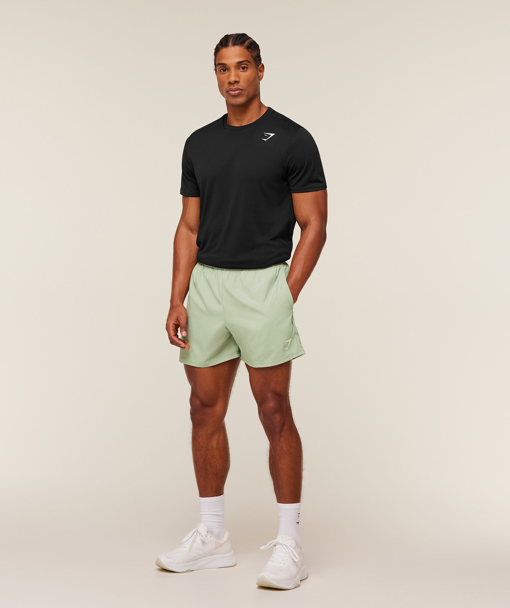 Gymshark Arrival 5" Shorts - GS Haze Green
