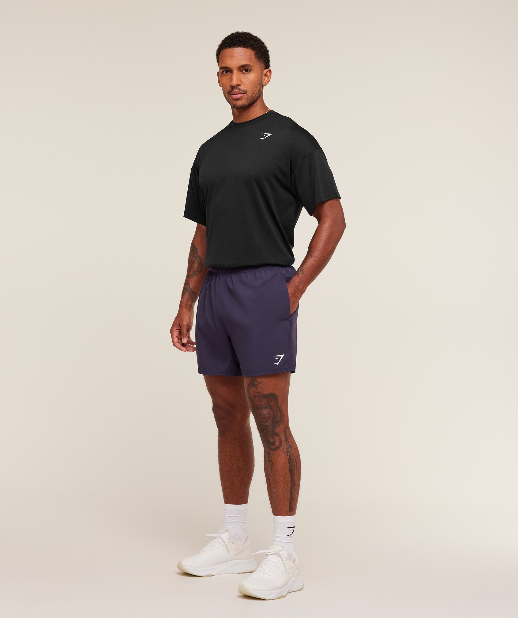 Gymshark Arrival 5" Shorts - Midnight Purple