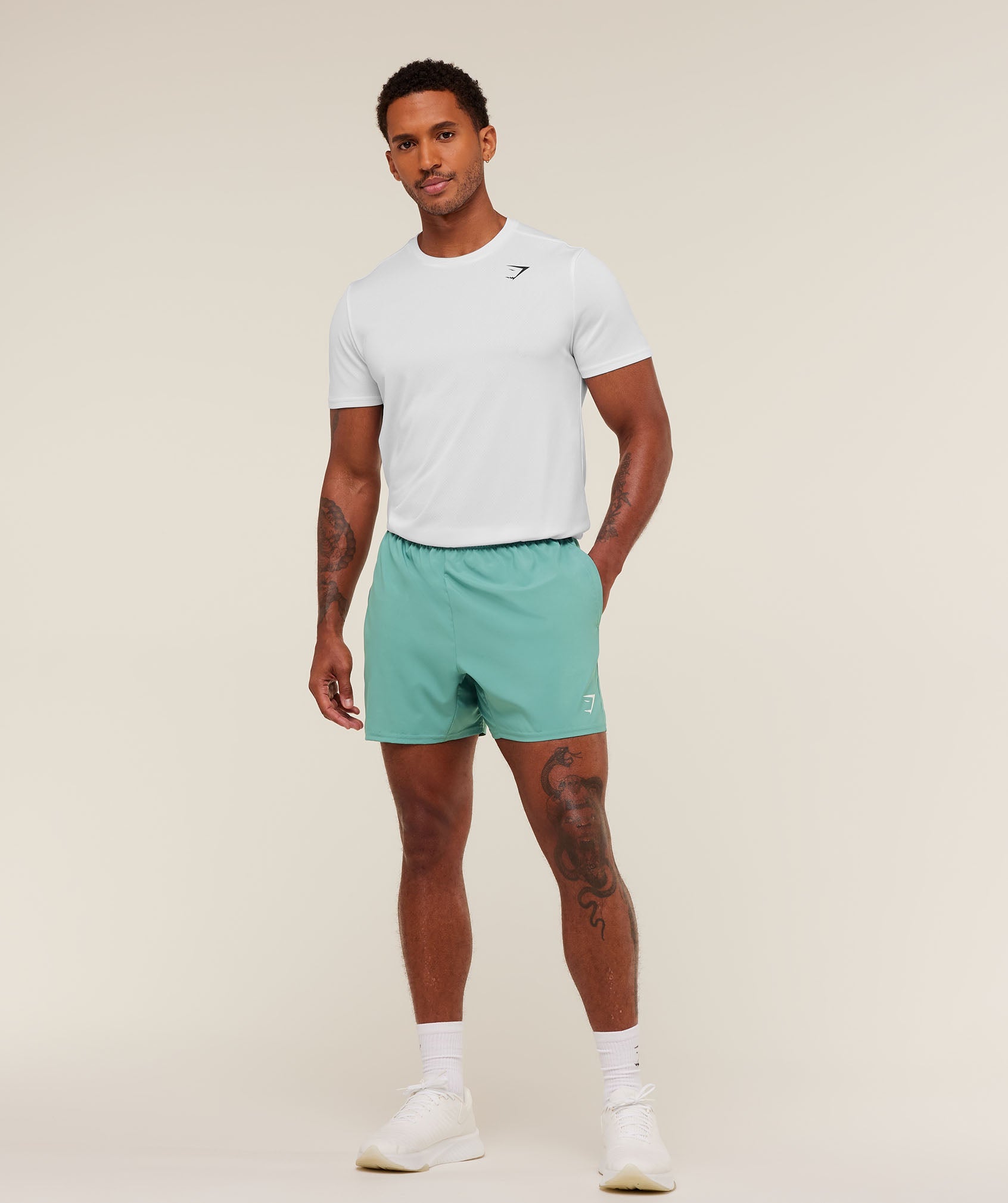 Gymshark Arrival 5" Shorts - Muted Teal