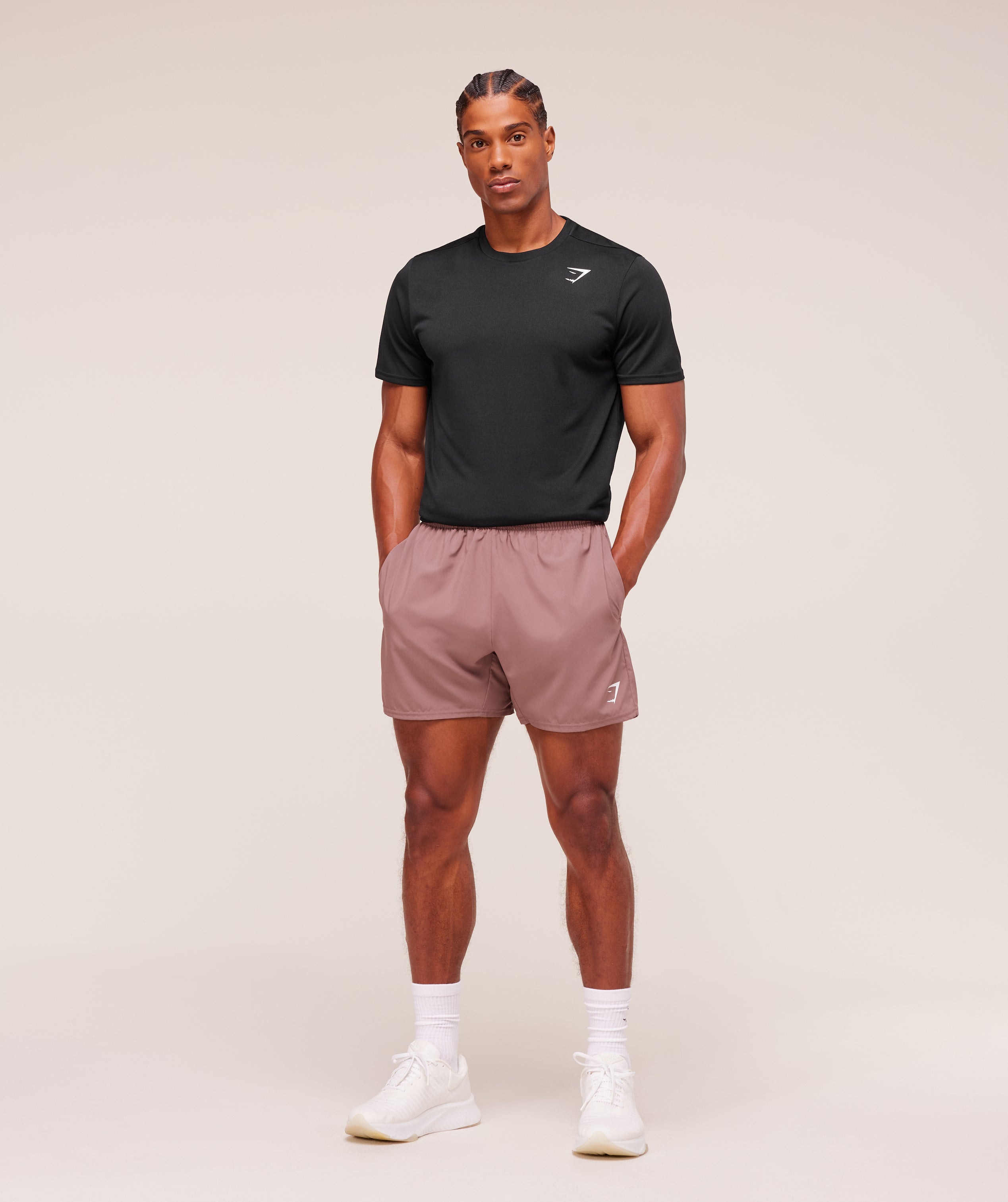 Gymshark Arrival 5" Shorts - Chestnut Pink