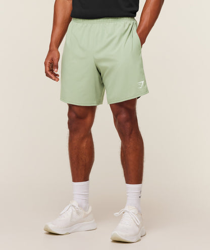 Gymshark Arrival 7" Shorts - GS Haze Green