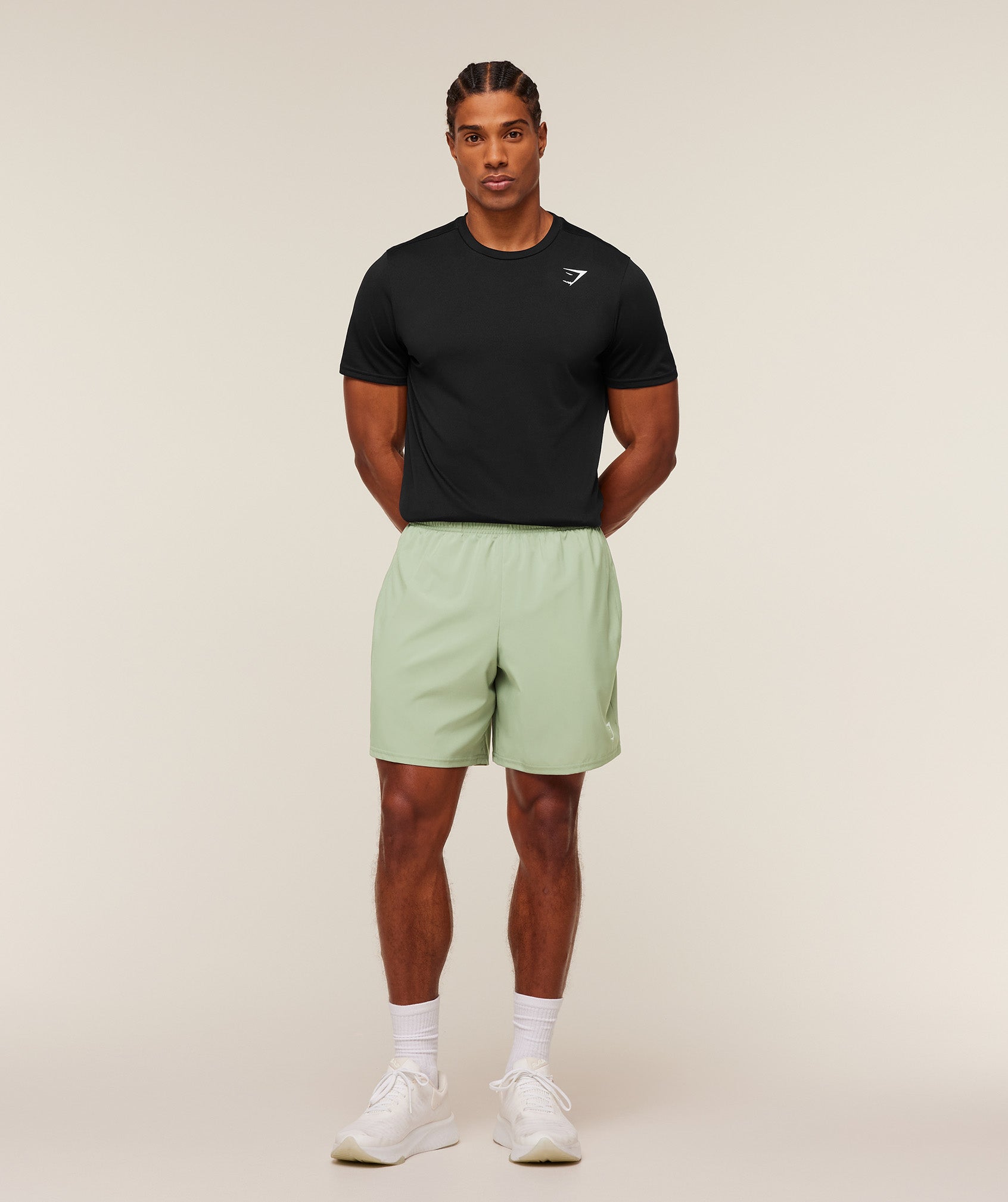 Gymshark Arrival 7" Shorts - GS Haze Green