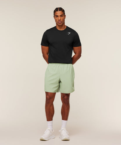 Gymshark Arrival 7" Shorts - GS Haze Green
