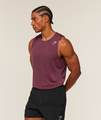 Gymshark Arrival Tank - GS Impact Burgundy