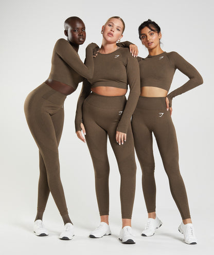 Gymshark Vital Regular Leggings - Espresso Marl