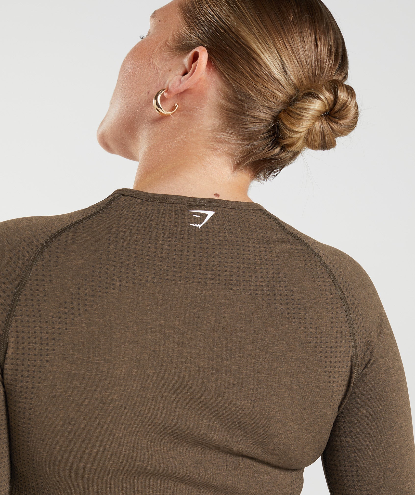 Gymshark Vital Crop Top - Espresso Marl
