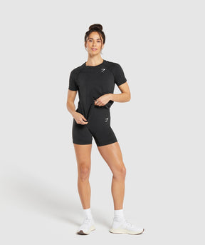 Gymshark Vital Light T-Shirt - Black Marl