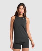 Gymshark Vital Light Tank - Black Marl