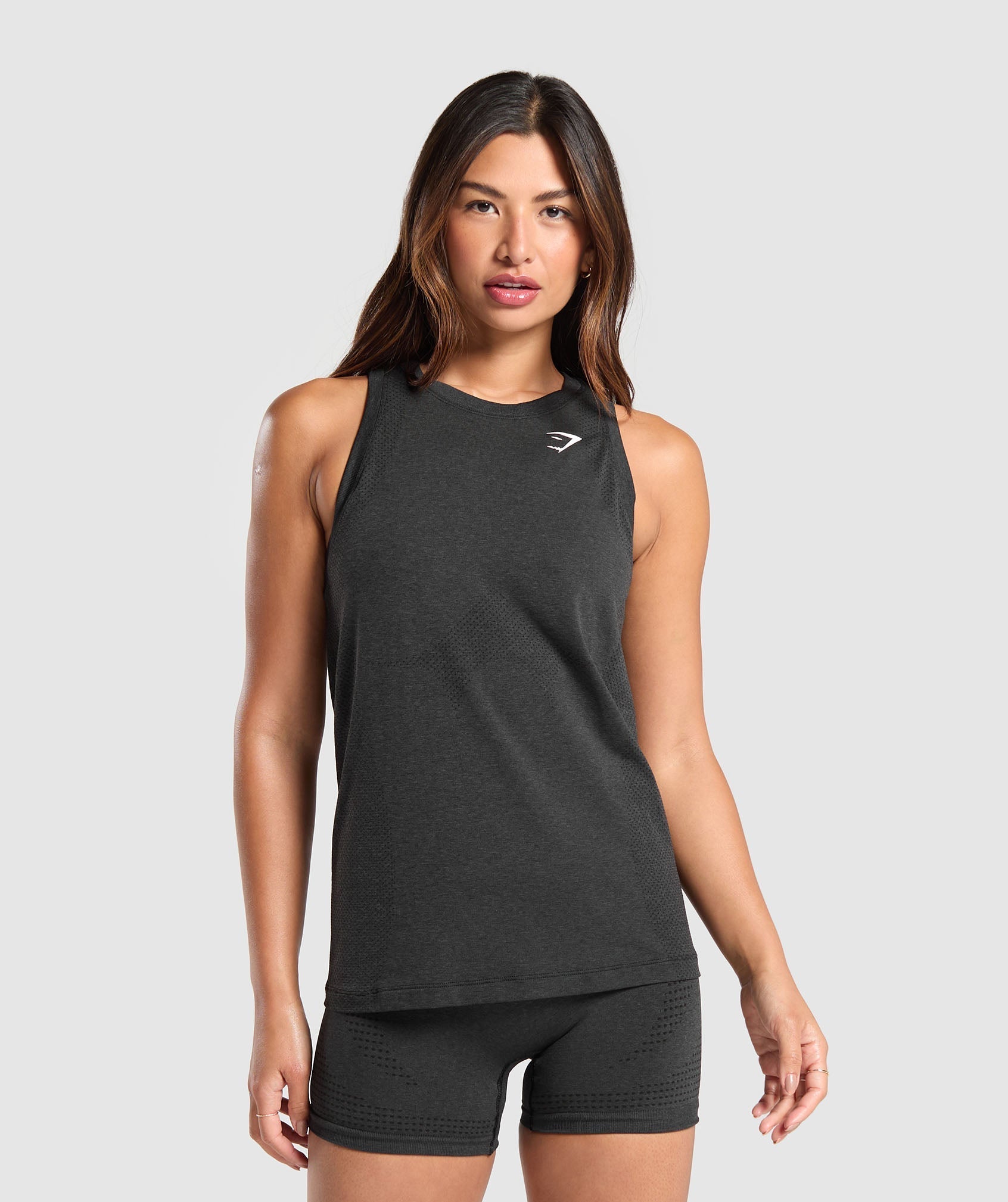 Gymshark Vital Light Tank - Black Marl
