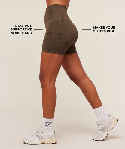 Gymshark Vital Soft Short - Espresso Marl