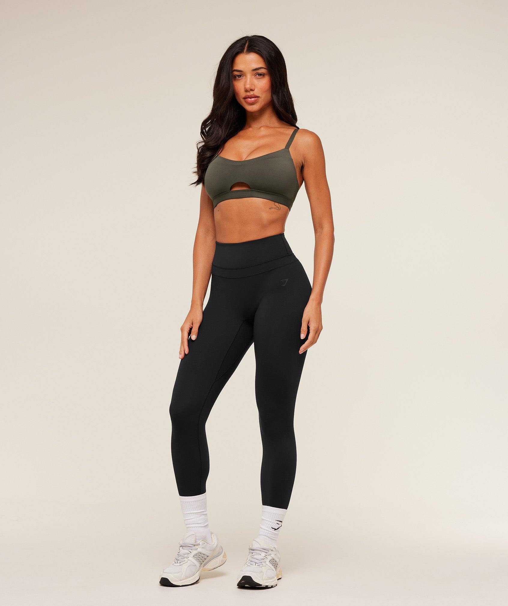 Gymshark Balcony Peekaboo Sports Bra - GS Strength Green