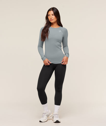 Gymshark Training Baselayer Long Sleeve Top - Denim Grey