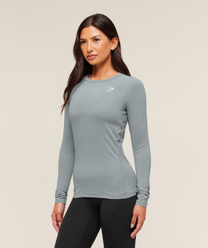 Gymshark Training Baselayer Long Sleeve Top - Denim Grey