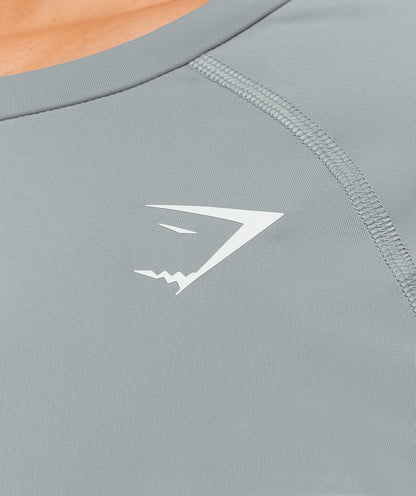 Gymshark Training Baselayer Long Sleeve Top - Denim Grey