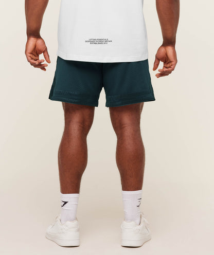 Gymshark Campus Mesh Shorts - Deep Petrol Blue