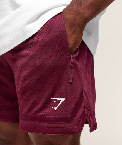 Gymshark Campus Mesh Shorts - Strong Pink