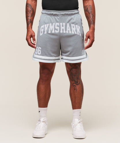 Gymshark Campus Mesh Shorts - Denim Grey