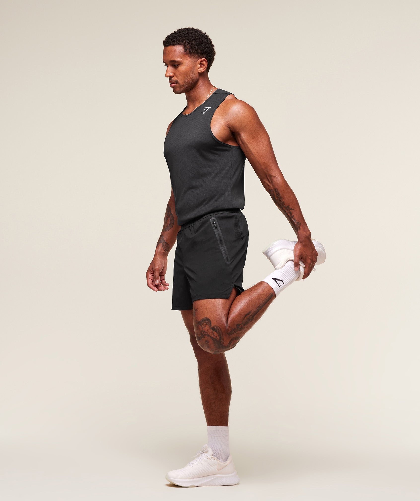 Gymshark Fit Elite 5" Shorts - Black