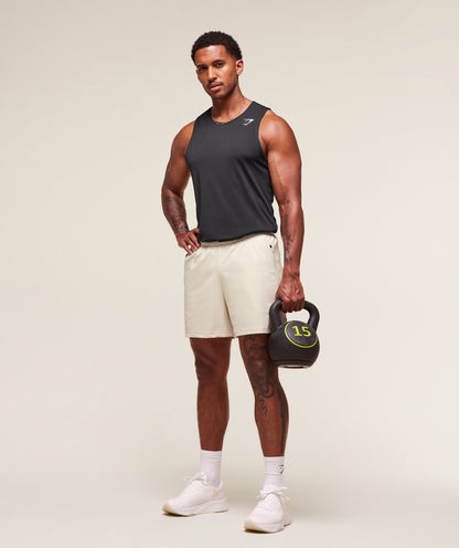 Gymshark Fit Elite 5" Shorts - Oat White