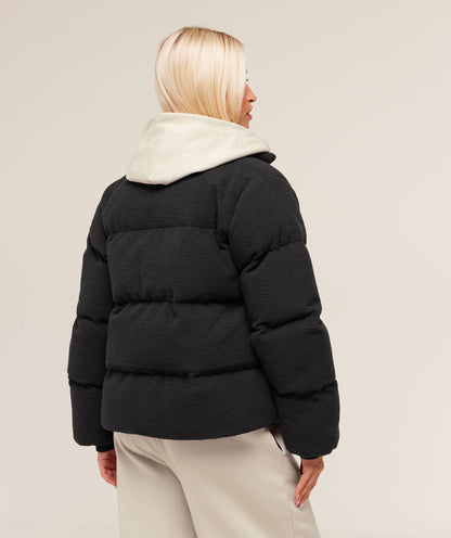 Gymshark Sherpa Puffer Jacket - Black