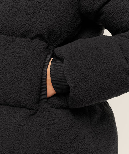 Gymshark Sherpa Puffer Jacket - Black