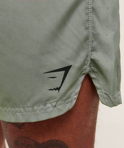 Gymshark Fit Light 7" Shorts - Strength Green