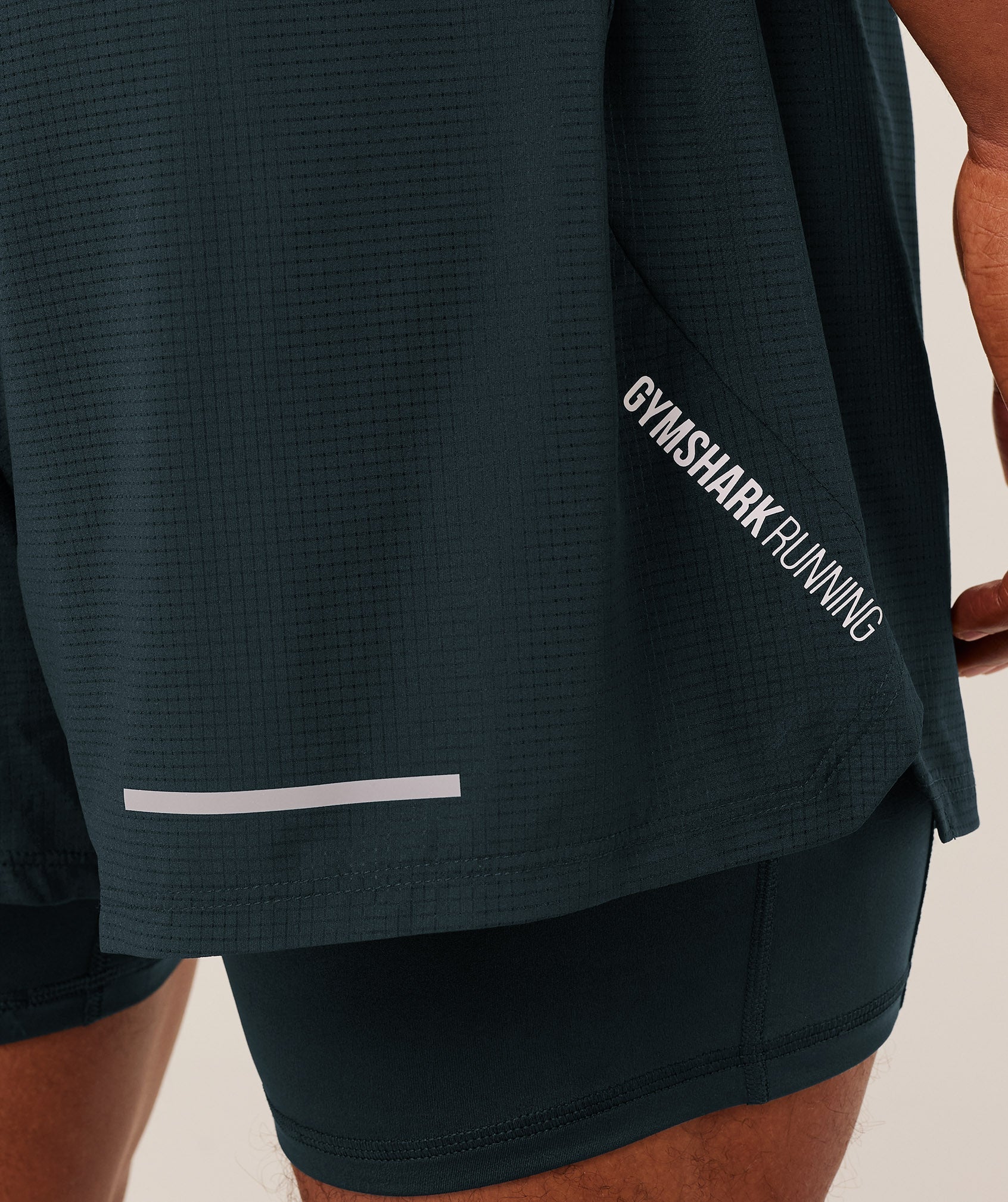Gymshark Running 4" 2in1 Shorts - Deep Petrol Blue