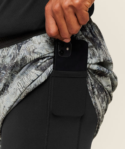 Gymshark Running 4" 2in1 Shorts - Dark Grey /  Black