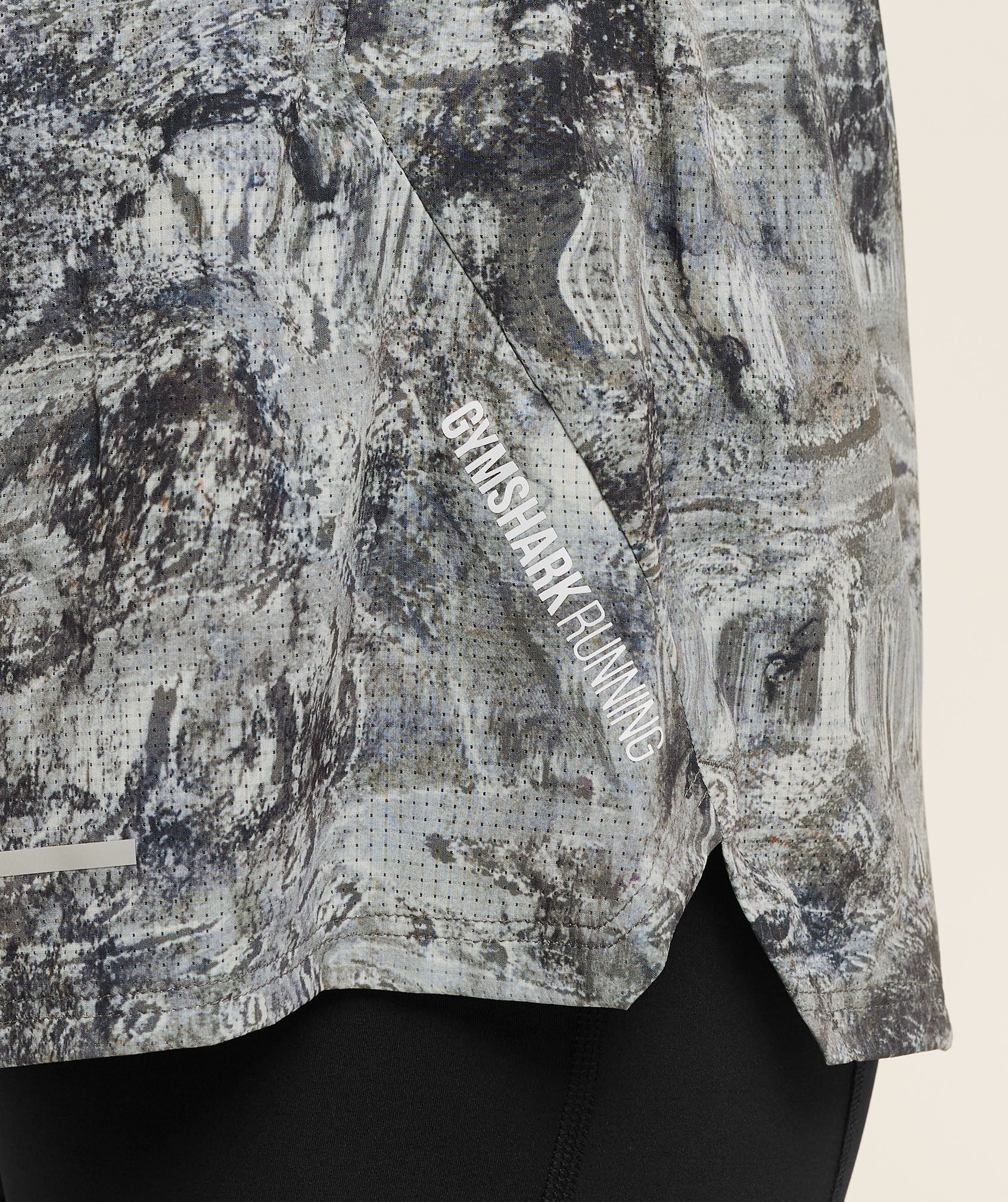 Gymshark Running 4" 2in1 Shorts - Dark Grey /  Black