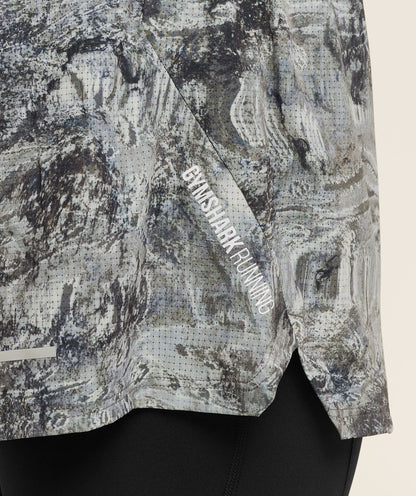 Gymshark Running 4" 2in1 Shorts - Dark Grey /  Black