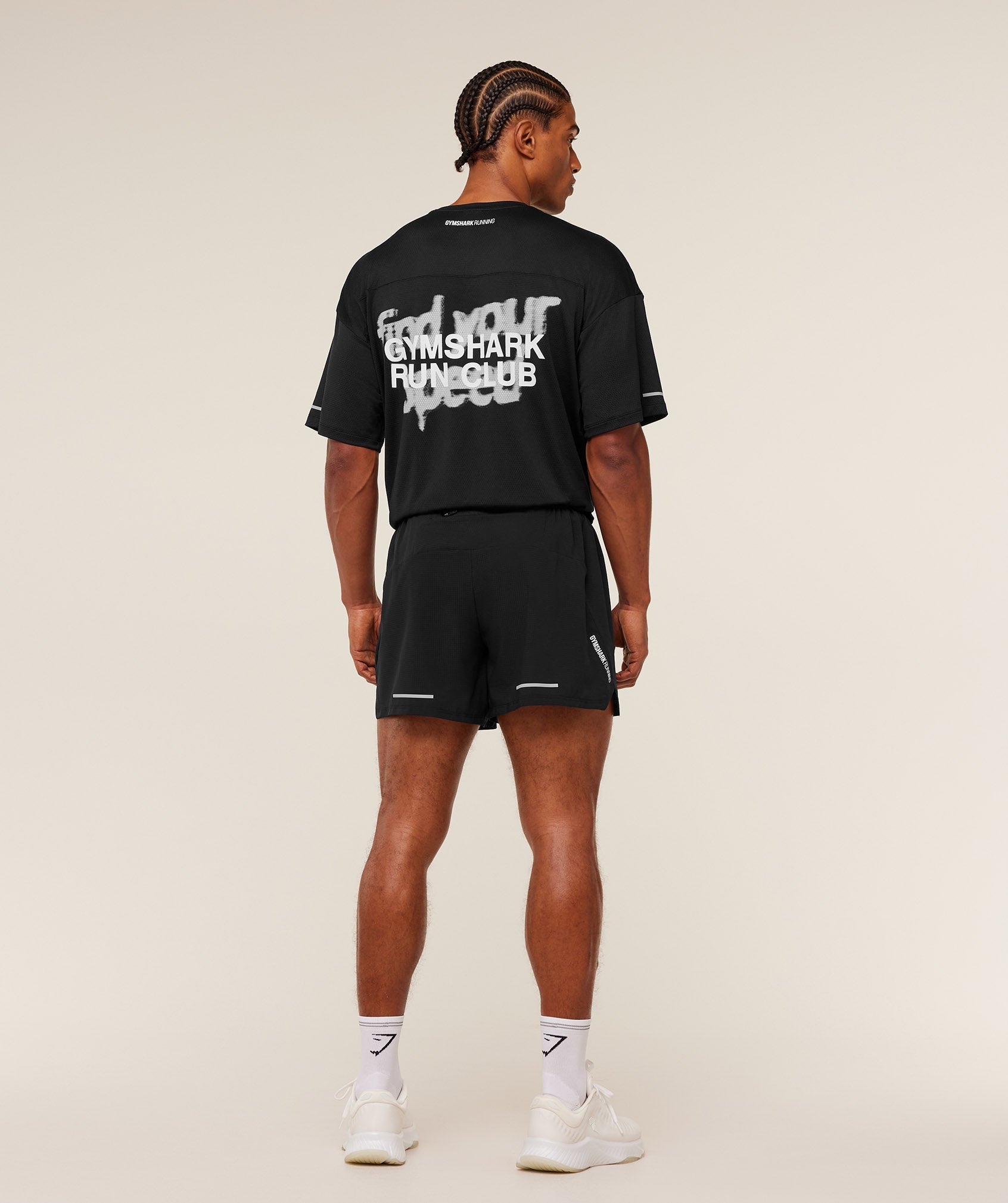 Gymshark Running Graphic T-Shirt - GS Black