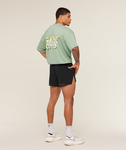 Gymshark Running Graphic T-Shirt - GS Haze Green